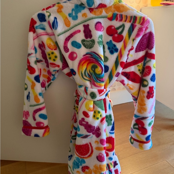 Dylan's Candy Bar Colorful Candy soft and fuzzy Kids Robe size L/XL - Picture 5 of 6